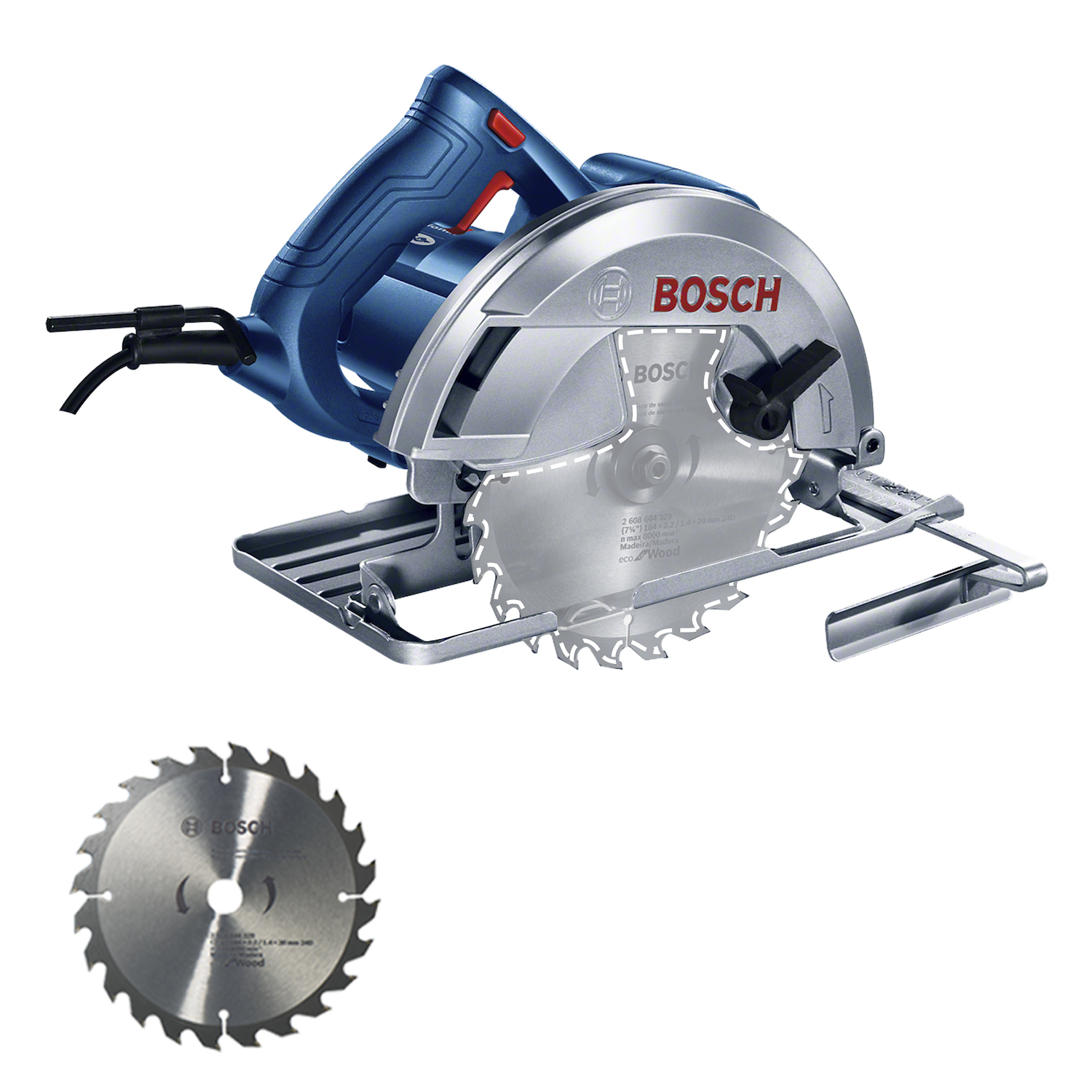 Sierra circular 1500W 6000RPM 4.5KG