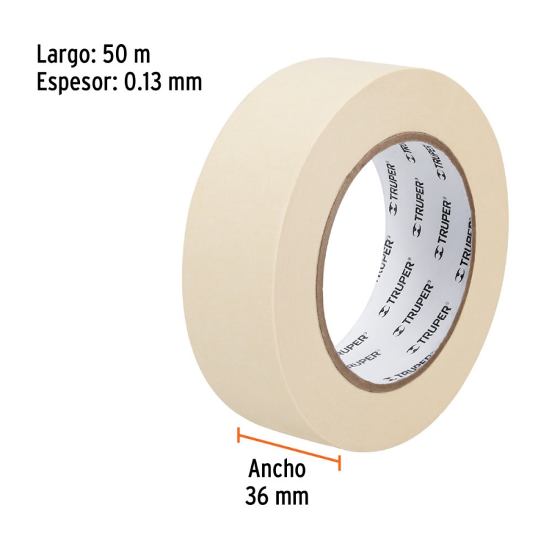 Cinta masking tape p/enmascarar 2" X 50MT