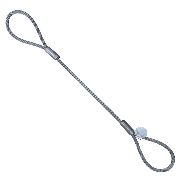 Estrobo cable acero ojo-ojo 1.0" X 4M