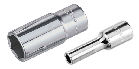 Dado hexagonal (pl) 1/2" - 5/8" crv largo