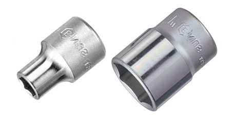 Dado hexagonal (pl) 1/2" - 7/16" crv