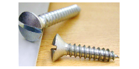 Tornillo roscalata oval recta #4 2.8MM 3/4" fina zinc
