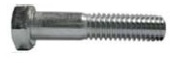 Perno hexagonal UNC G2 5/16"-18 5/8" zinc
