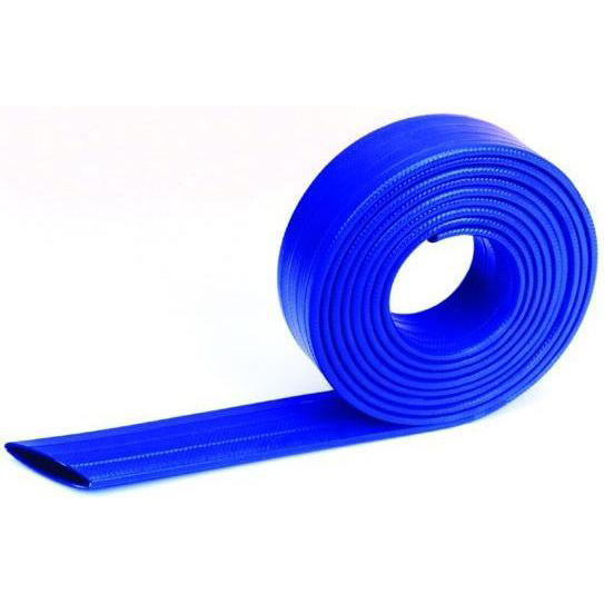 Manguera plana pvc 3" 90PSI azul