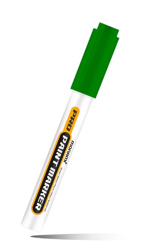 Marcador metal oleo verde