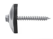 Tornillo policarbonato c golilla acero mkas pvc #12x1 1/2