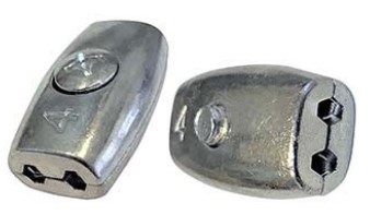 Abrazadera cable oval 4mm