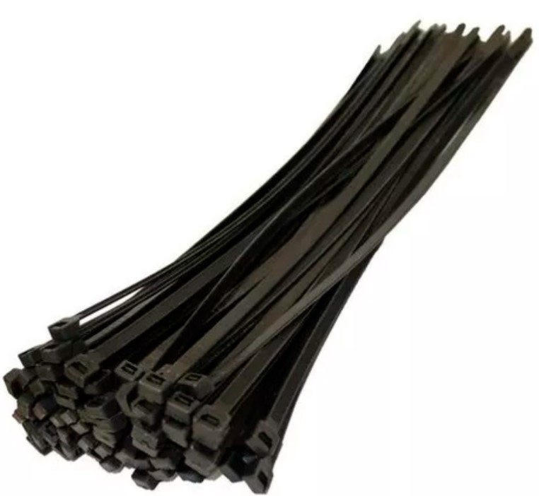 Amarra cables negro 2.5 x 200MM 100U