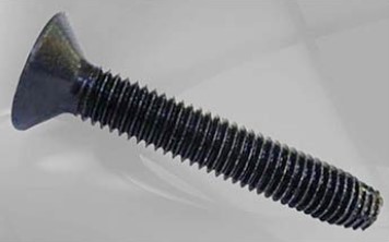 Aterrajador cabeza plana ranura torx 1/4-20 2" negro