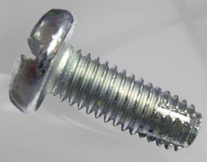 Aterrajador tipo f plana recta #10-32 1/2" zinc 100