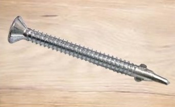 Autoperforante cbz/plana c/alas #12-24 2" broca zinc