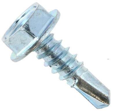Autoperforante hex #12-14 3/4" zinc 500