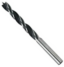 Broca cilíndrica madera HSS 10 mm 118 grados negro