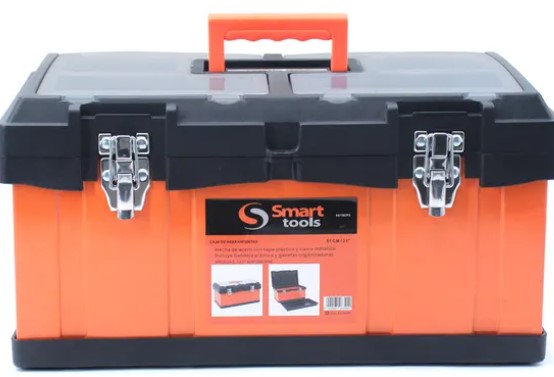 Caja herr. 21” acero/plastico con cierre metálico