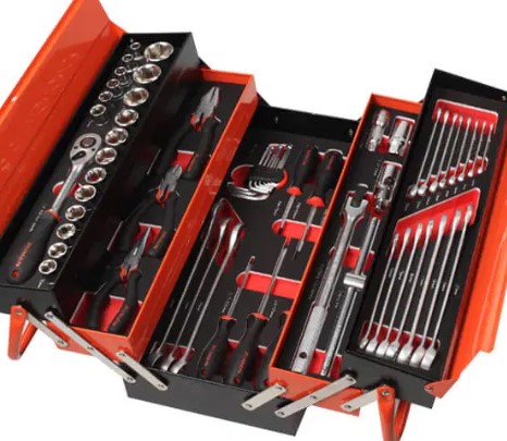 Caja herramientas metalica juego 62PZ