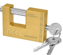 Candado bronce 60MM c/3 llaves ingco