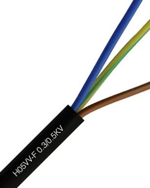 Cordón multipolar H05VV-F 3x2,5mm X 50 mts