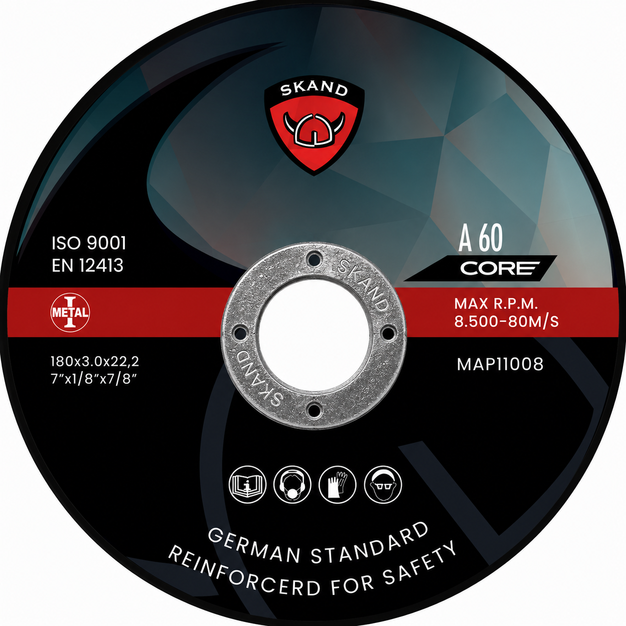 Disco corte acero 7" 3MM red