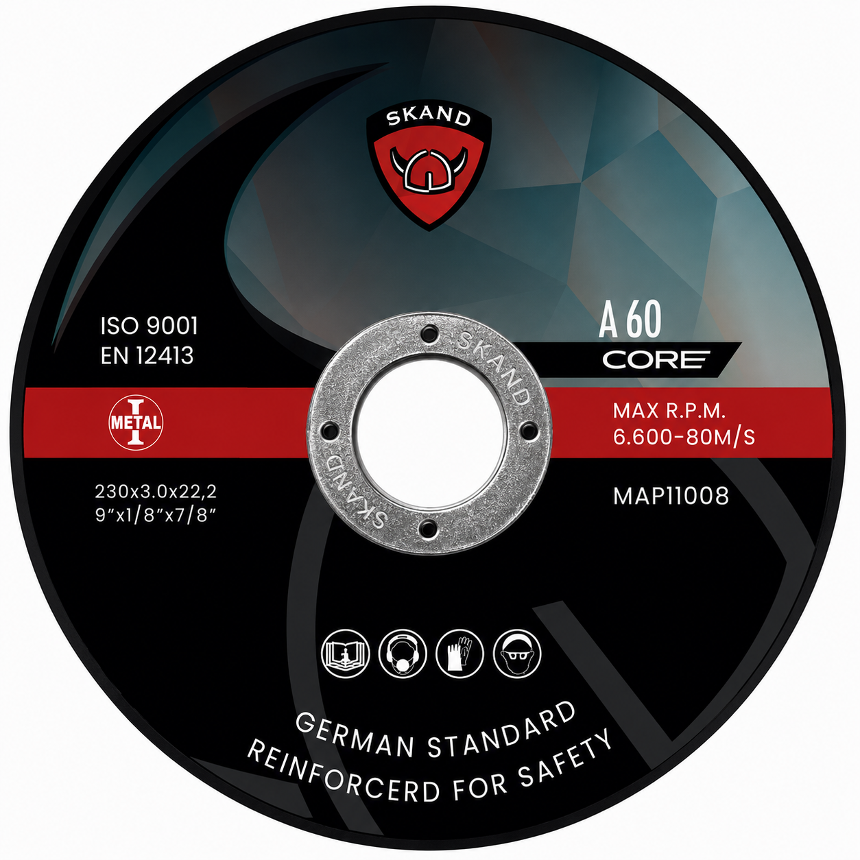 Disco corte acero 9" 3MM red