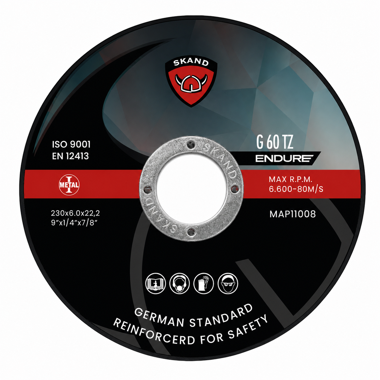 Disco desbaste acero 9" 6MM blue