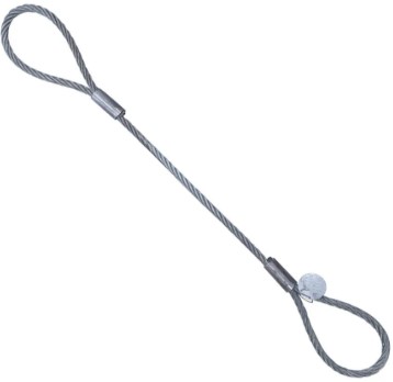 Estrobo cable de ac. ojo-ojo de 1/4P X 0.50 m.