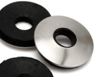 Golilla de acero + epdm #12 25MM galv.