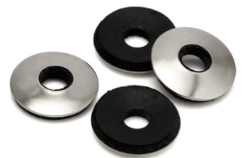 Golilla de acero + epdm #14 19MM galv 100U