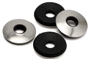 Golilla de acero + epdm #14 38 mm galv.