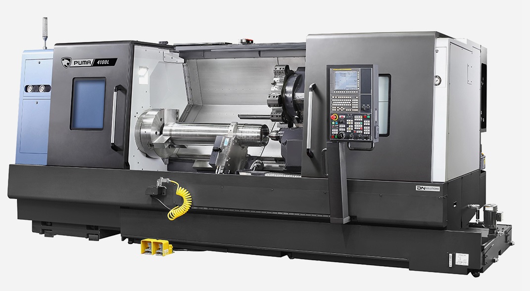 Centro torneado dn puma 4100LMB fanuc oi-plus hyd bracket slu-4