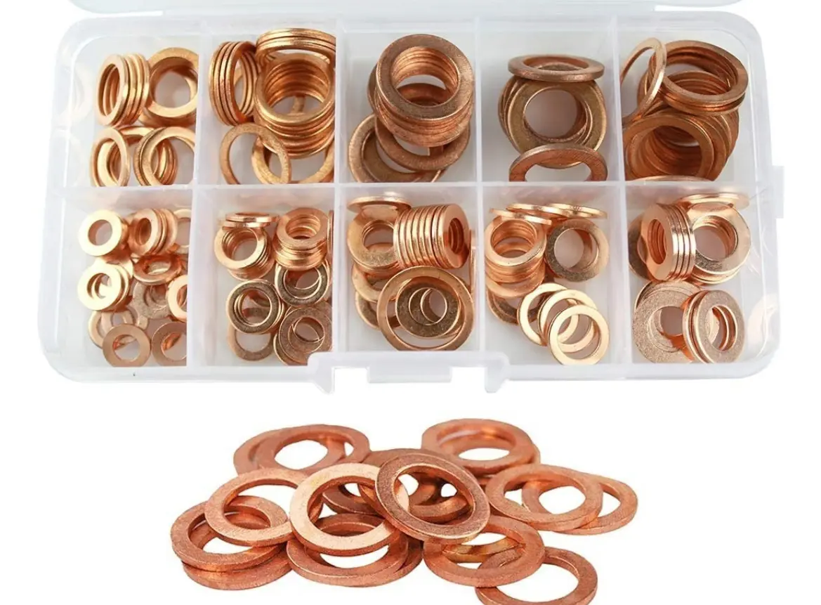 Set 200P arandelas o sellos de cobre dif. medidas