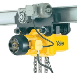 Tecle eléctrico cadena c/carro 5.0TON 12M 2VEL 380V + control inalambrico