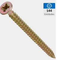 Tornillo madera tirafondo #3 3/8" 1