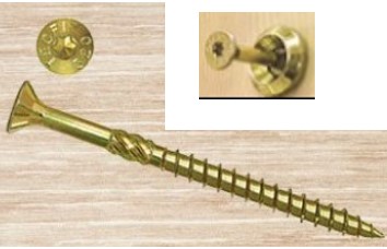 Tornillo madera tirafondo c/fresa 6MM 280/80MM zinc iridiscente