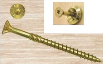 Tornillo madera tirafondo torx fresa rosca 6MM 180/80