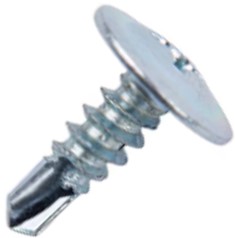 Tornillo metalcom lenteja #8 4.1MM 1/2" broca zincado
