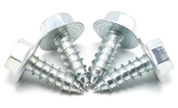 Tornillo roscalata hexagonal c/golilla 1/4-14 1.1/4" fina zinc