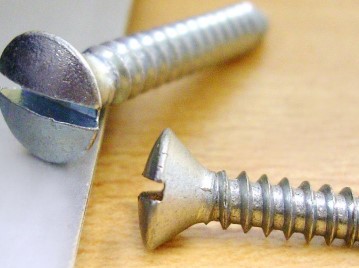 Tornillo roscalata oval recta #6 3/8" zinc 100