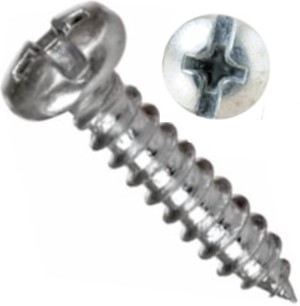 Tornillo roscalata pan combinada #10 4.8MM 1.1/2" fina zinc-n