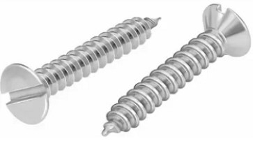 Tornillo roscalata plana recta #10 2" zinc 100