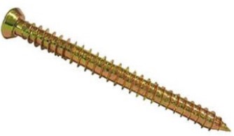 Tornillo torx M7.5/6.5X90/25MM ventana-muro zinc